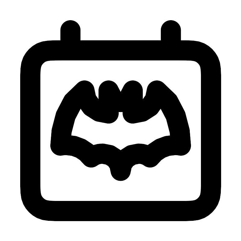 halloween calendar bat