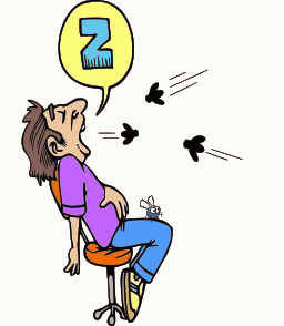A Cartoon Of A Man Sitting In A Chair