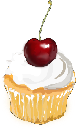 A Cupcake 와 a Cherry 에 상단