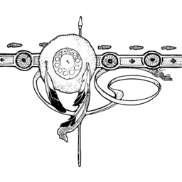 A Drawing Of An Airplane With A Clock On It ' S Side