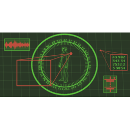 futuristic hud 인간 검사
