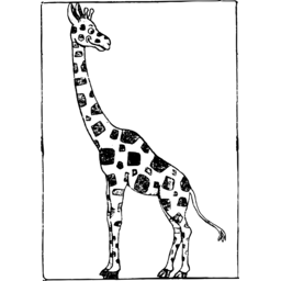 giraffe 선 예술