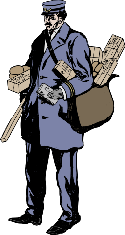 mailman 패키지 일러스트