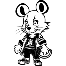 펑크 마우스 anthropomorphic