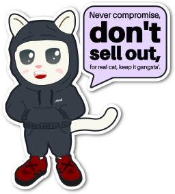 cat hoodie 동기 부여 텍스트