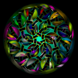 화려한 interlaced orb