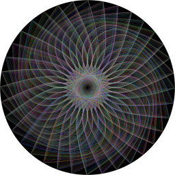 동심의 화려한 원형 spirograph