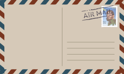 빈 airmail 엽서