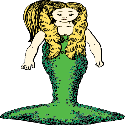 소녀 와 mermaid tail