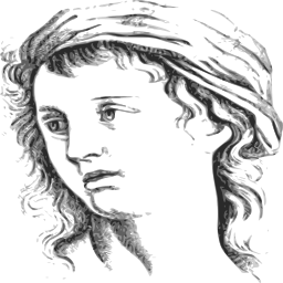 Greyscale 슬픈 사람 turban 초상화