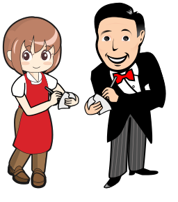 마술사 및 서버 clipart
