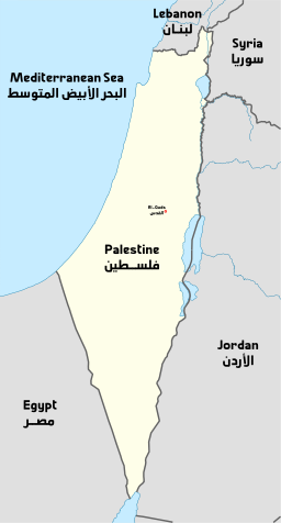 palestine 지도