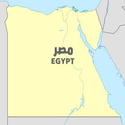 A 지도 의 The Middle East 의 Egypt