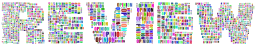 multicolored 텍스트 리뷰
