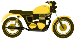 stylized 오토바이 삽화