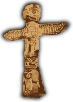 그것에 totemic 숫자를 가진 토템 폴란드
