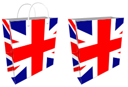 uk 플래그 쇼핑 백