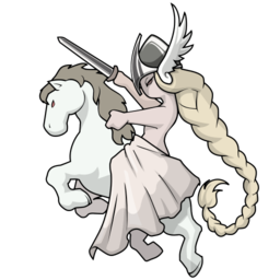 unicorn에 날개 달린 전사
