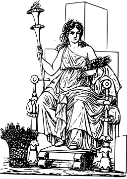 woman with torch