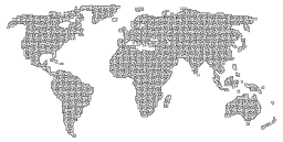 world map silhouette 2