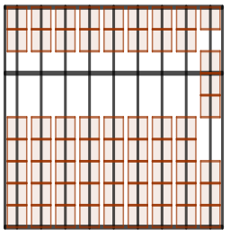 xylophone 레이아웃 alt 강조 된 키