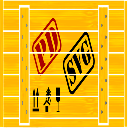 pdi svg 및 아이콘이있는 노란색 티켓