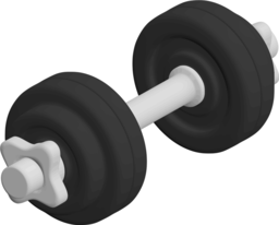 3d 검정 dumbbell
