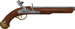 골동품 flintlock pistol