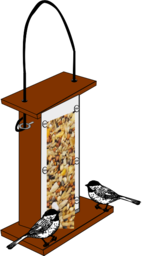 Bird 지류 와 two 새들 앉아 에 그것