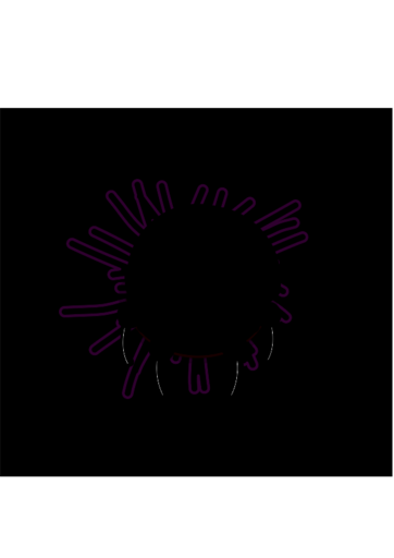 A Black Background With A Purple Neon Sign In The Middle