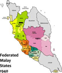 federated malay 주 1940 지도
