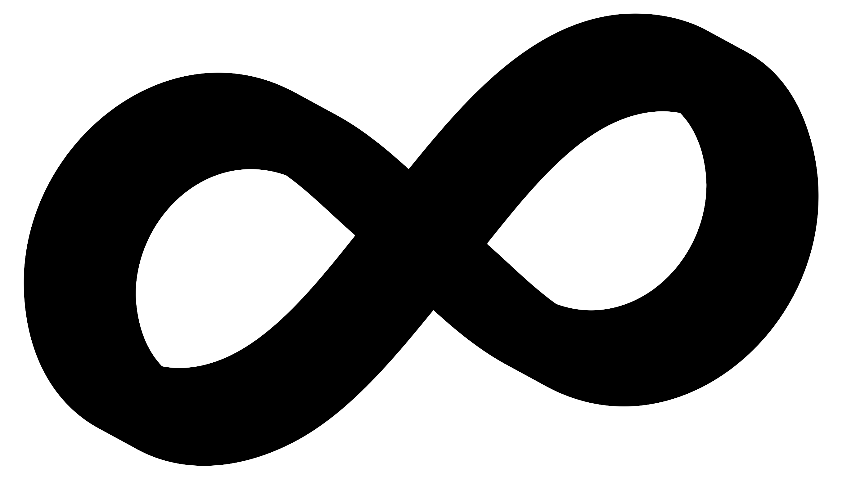 gold metallic infinity symbol