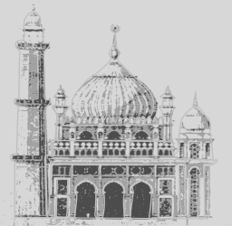 intricate islamic mosque 건축 그림