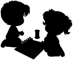 아이 재생 체스 와 hourglass