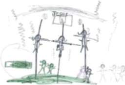 스틱 그림 crucifixion