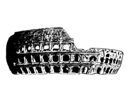 A Roman Colossion 에 검정 과 화이트
