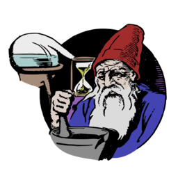 a 마법사 와 a 빨강 모자 과 긴 화이트 Beard
