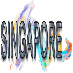 예술적인 singapore 텍스트