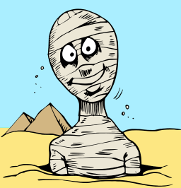 만화 mummy 에 사막 모래