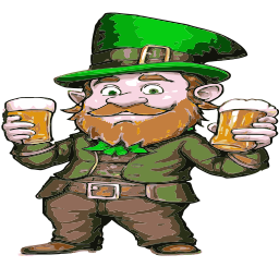 쾌활한 leprechaun 맥주