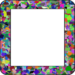 colorful framed square