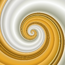 크림 황금 swirl