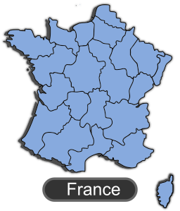 France On A Blue 지도