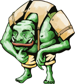 goblin 나르는 바위 boulder