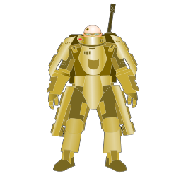 황금 mech 한 벌