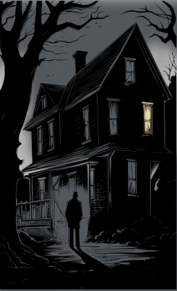 haunted 집 silhouette