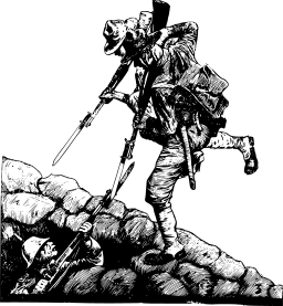 hiker 상승 가파른 사면