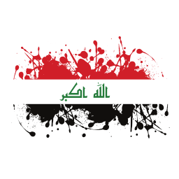 iraqi flag splatter alt