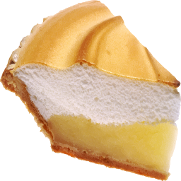 레몬 meringue 파이 슬라이스