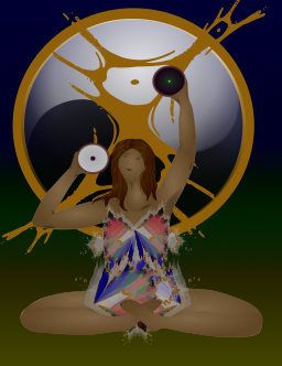 meditating 그림 yin 양